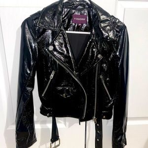 Vigoss Patent Leather Moto jacket